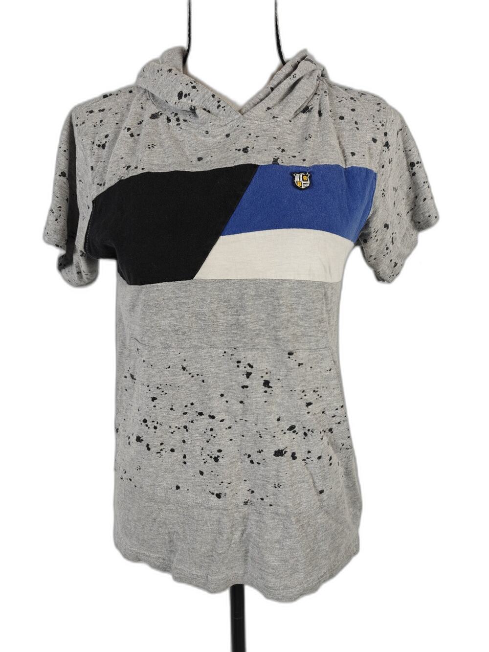 Women's LR Scoop Short Sleeve Hoodie Gray Size 10/12
